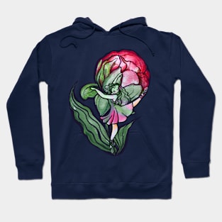 Vibrant Peony Dancer Hoodie